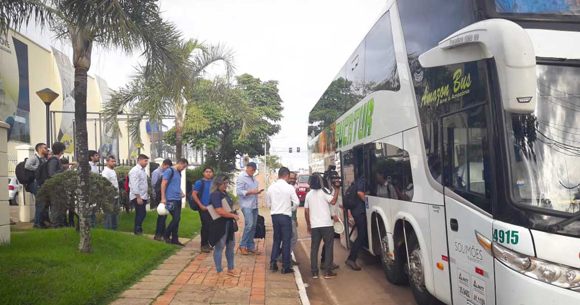 Comitiva parte para 2ª Visita Técnica à Ponte do Rio Madeira