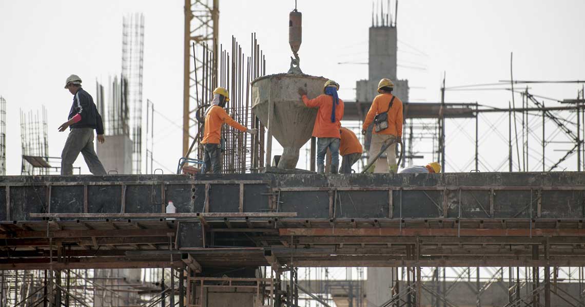 Confiança do empresário da construção cresce e ultrapassa a média histórica