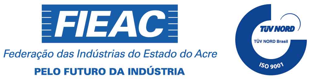 Logo FIEAC com CERTIFICADO NBR ISO 9001 BRTUV