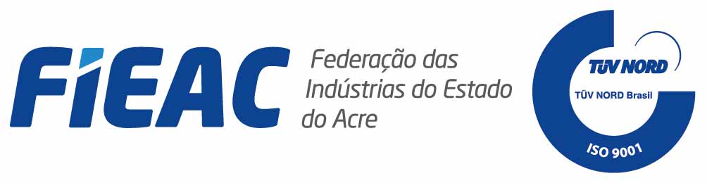 Logo FIEAC com CERTIFICADO NBR ISO 9001 BRTUV